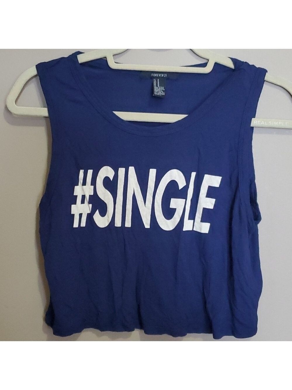 Forever 21 Blue crop top size medium